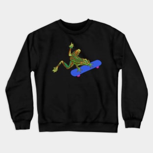 Skating Frog Crewneck Sweatshirt
